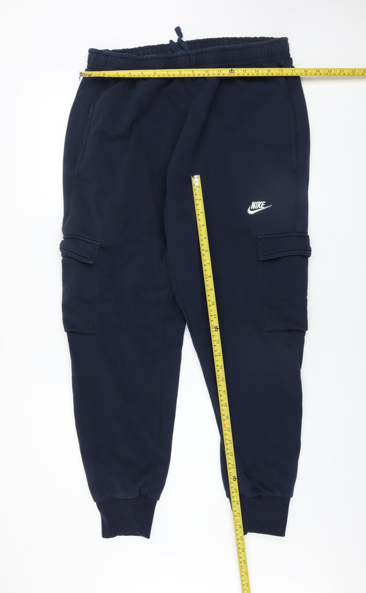 Nike Men's Blue 2XL Jogger Fleece Activewear Trousers