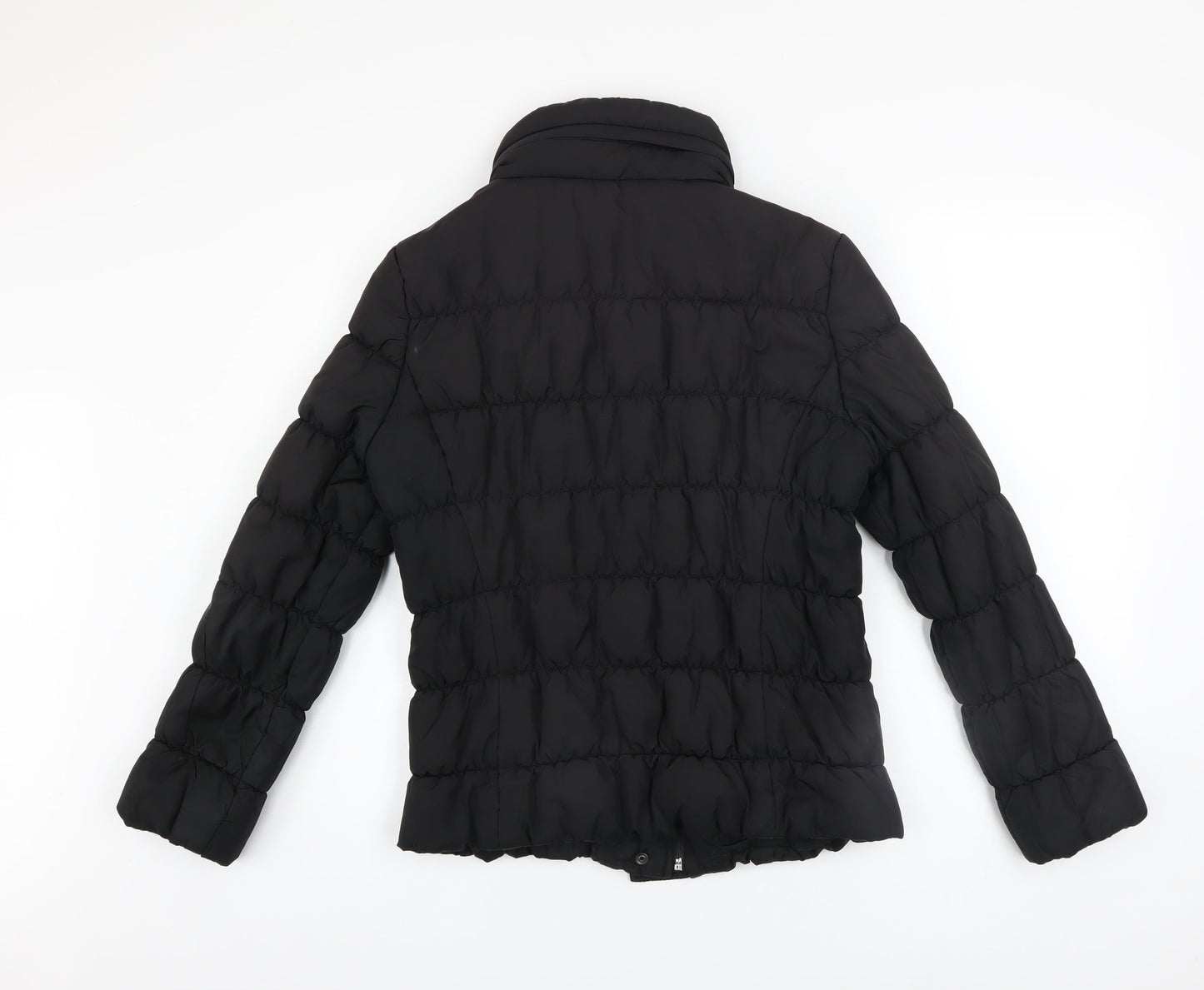 Marks and Spencer Women’s Black Puffer Jacket Size S Lightweight Zip