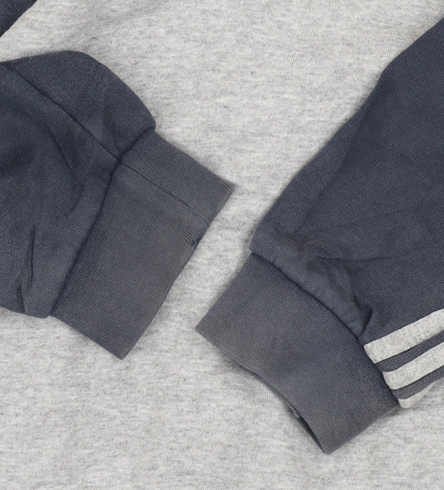 Adidas Teens Grey Full Zip Hoodie L Sports Cotton Blend