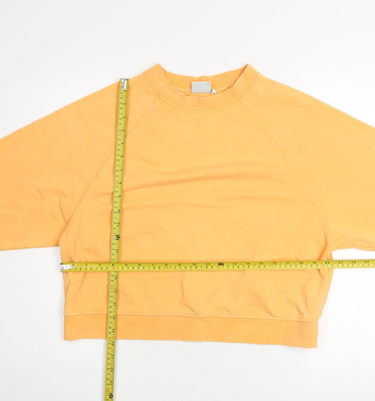 ONLY Life Women's Yellow Crew Neck Pullover Sweatshirt Size L