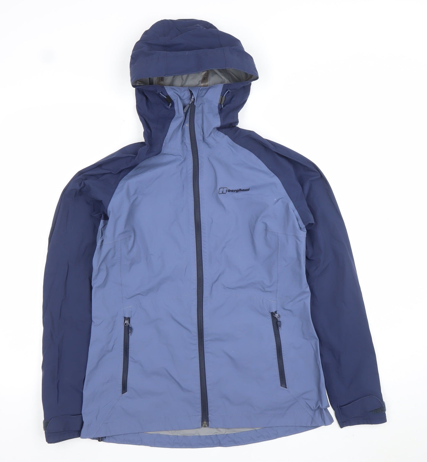 Berghaus Women's Blue Waterproof Hooded Rain Jacket Size 10