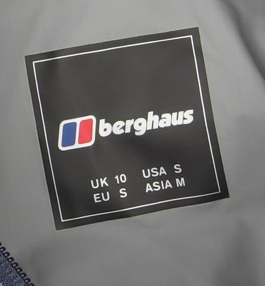 Berghaus Women's Blue Waterproof Hooded Rain Jacket Size 10