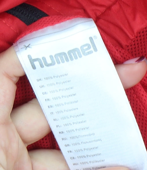 Hummel Men's Red L Windbreaker Sports Jacket Fleetwood Town