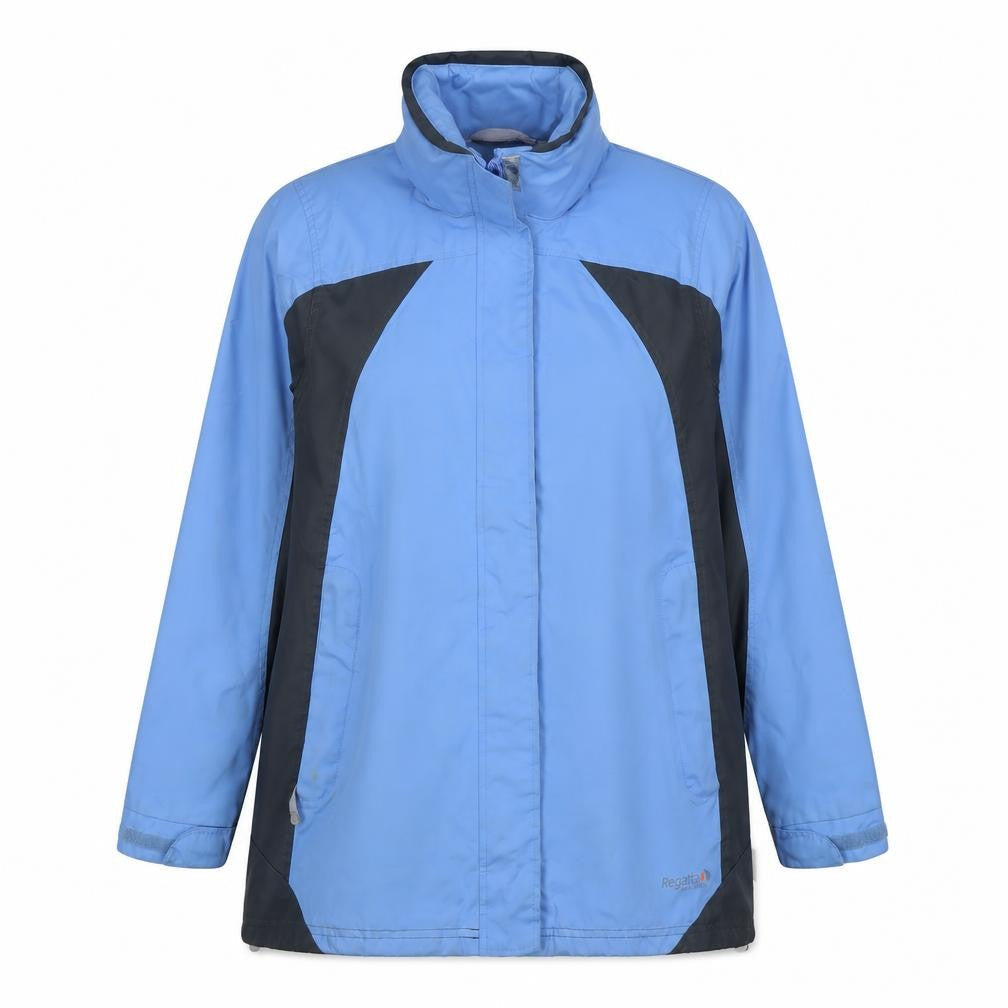 Regatta Womens Blue Waterproof Hydrafort Rain Coat Size 12