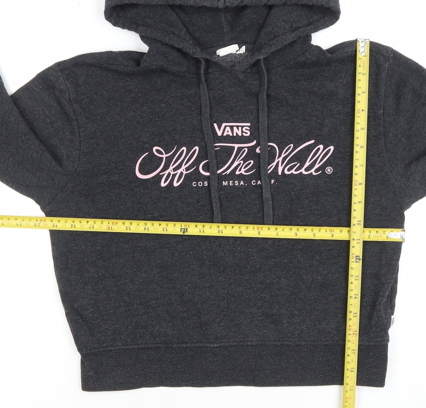 Vans Womens Black XS Pullover Hoodie Off The Wall Graphic
