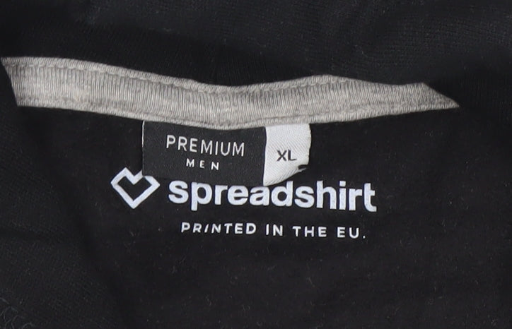Spreadshirt Men’s Black XL Pullover Hoodie Simply Brilliant Design