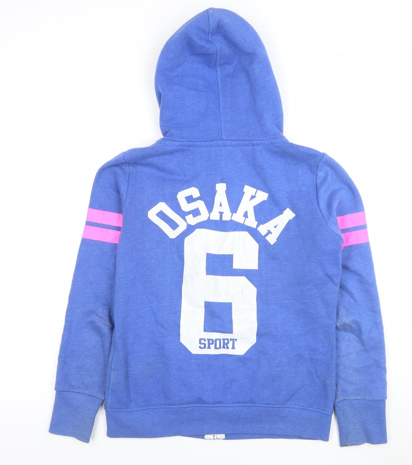 Superdry Women's Blue Osaka 6 Full Zip Hoodie Size M
