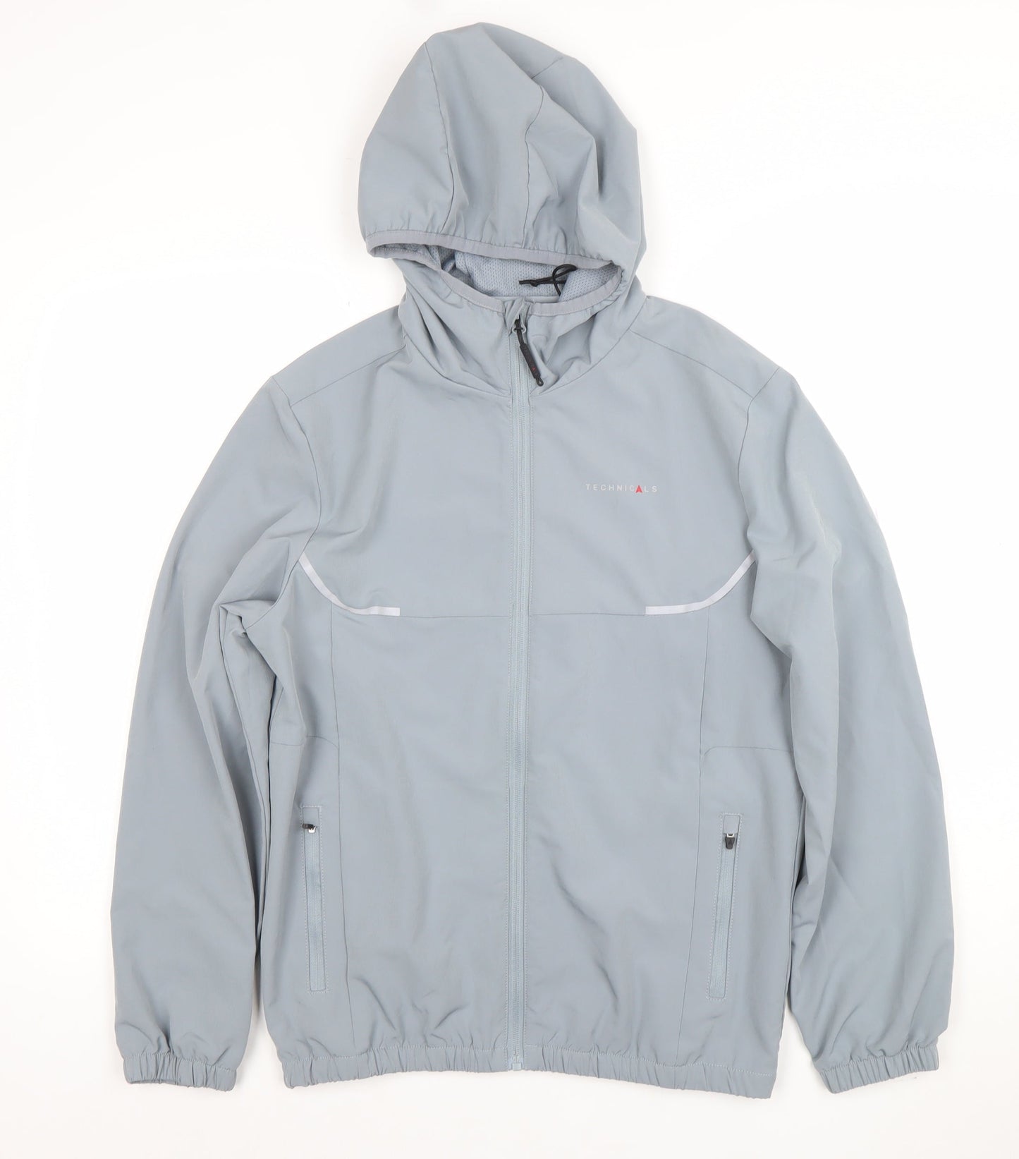 Technicals Boys Grey Hooded Soft Shell Jacket 13 Years Full Zip Outdoor