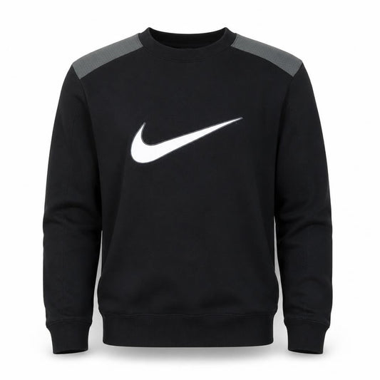 Nike Men's Black XS Crew Neck Pullover Sweatshirt with Logo