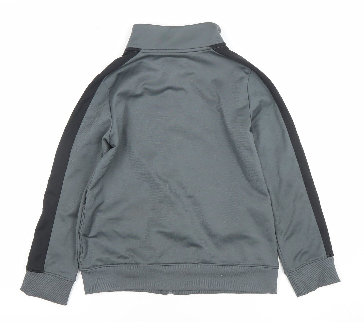 Under Armour Boys Grey Full Zip Hoodie YSM Polyester Sportswear