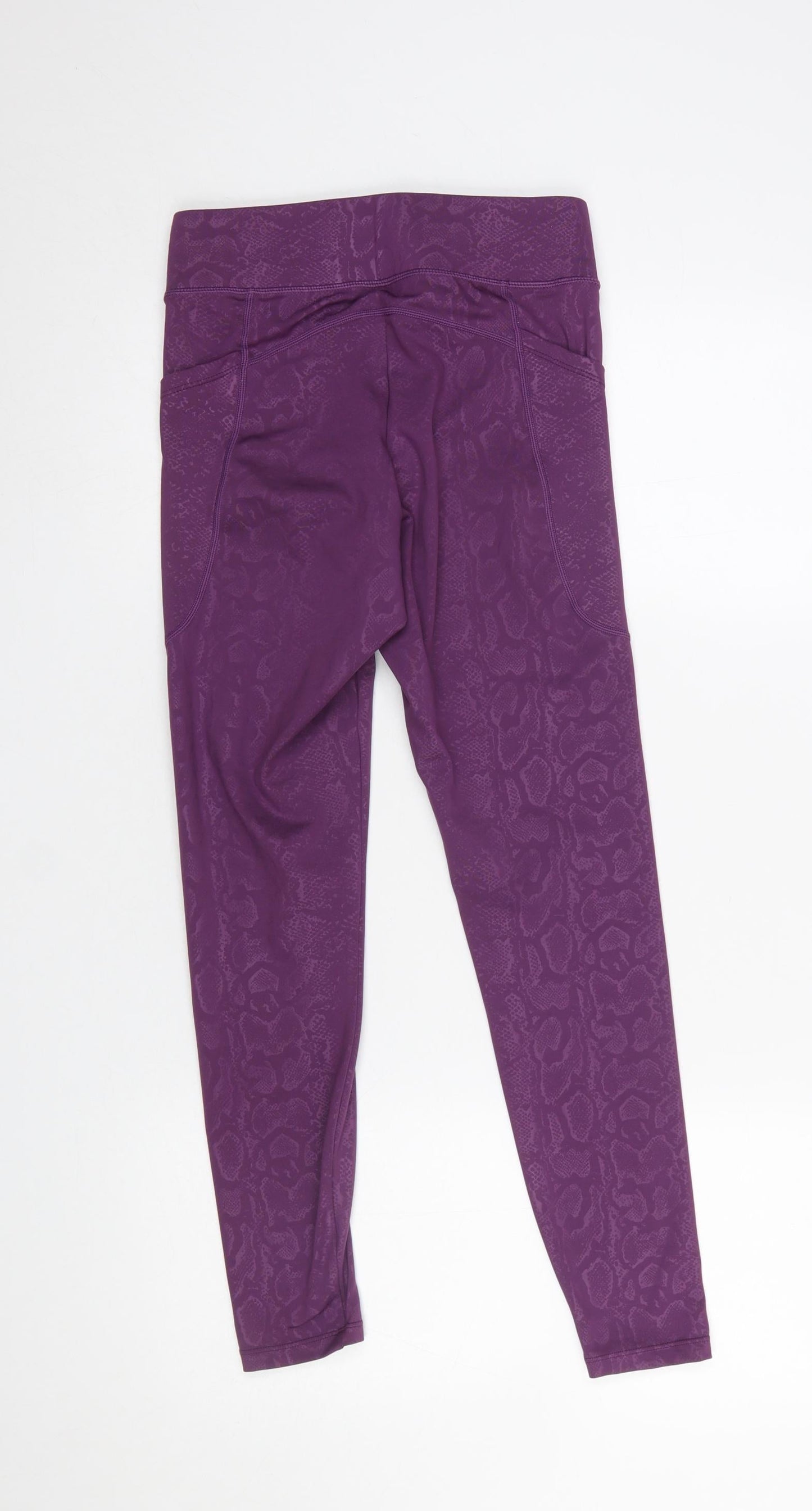 Dunnes Stores Women's Purple Animal Print Leggings Size S