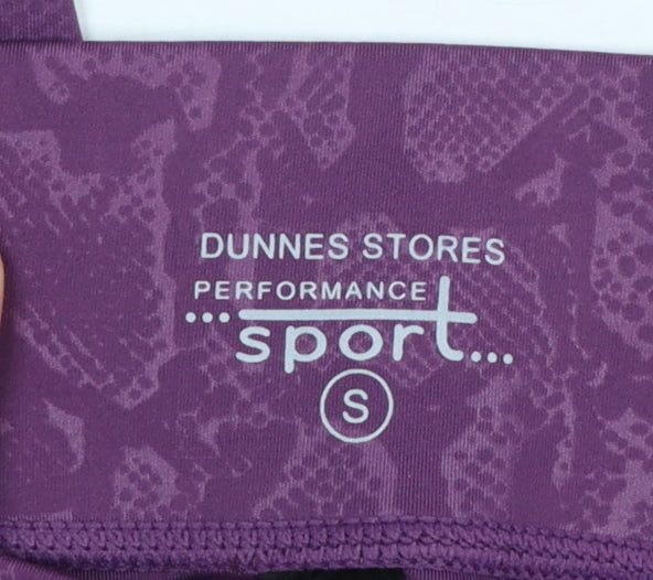 Dunnes Stores Women's Purple Animal Print Leggings Size S