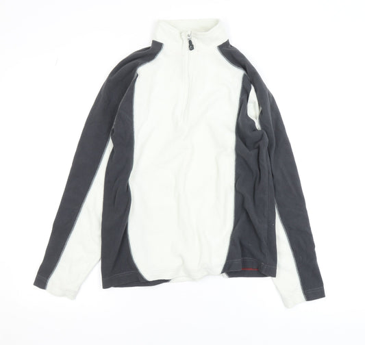 Elevation Snow Women’s Black & White Fleece Pullover Sweatshirt S