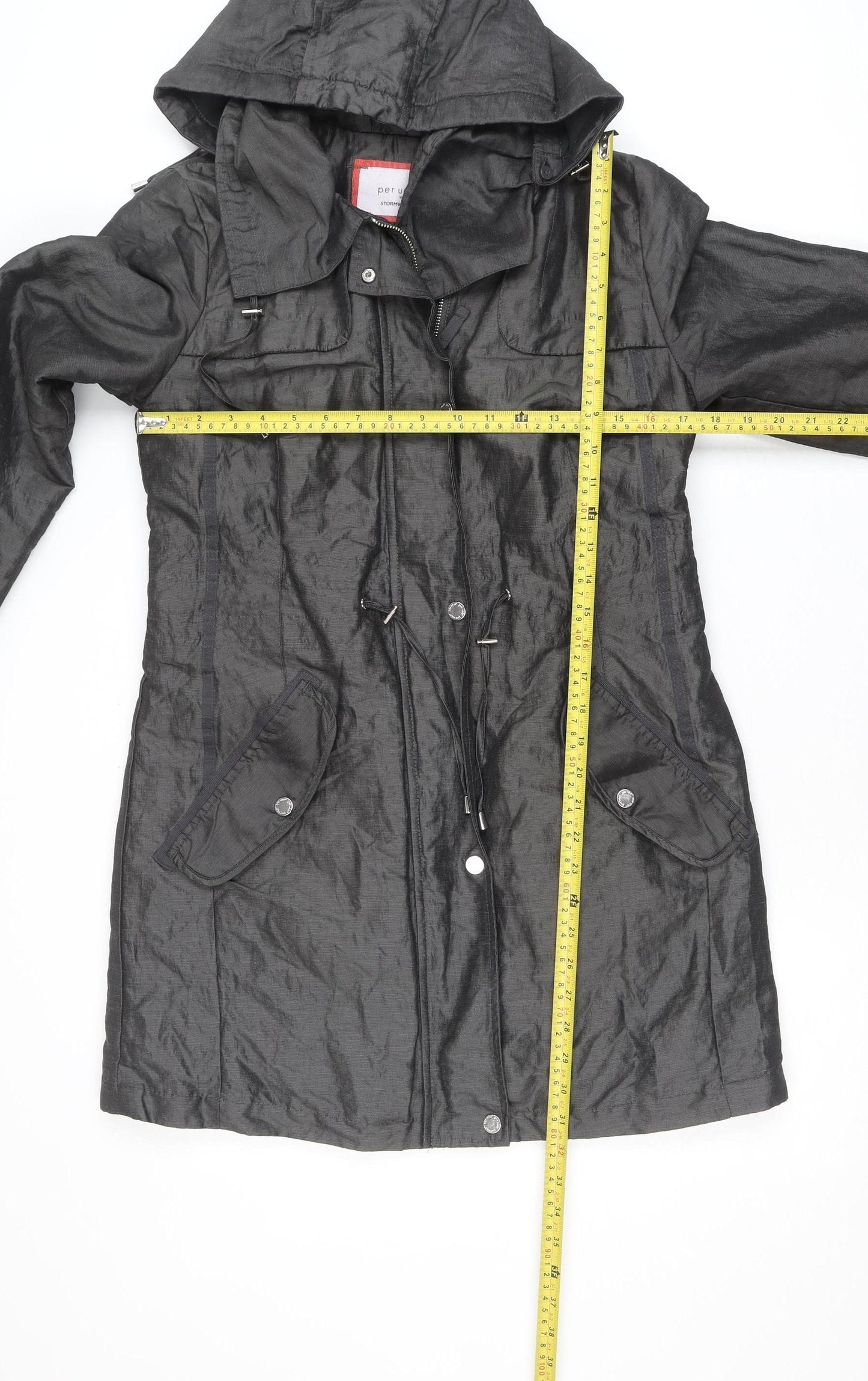 Marks and Spencer Women’s Grey Hooded Parka Coat Size 8