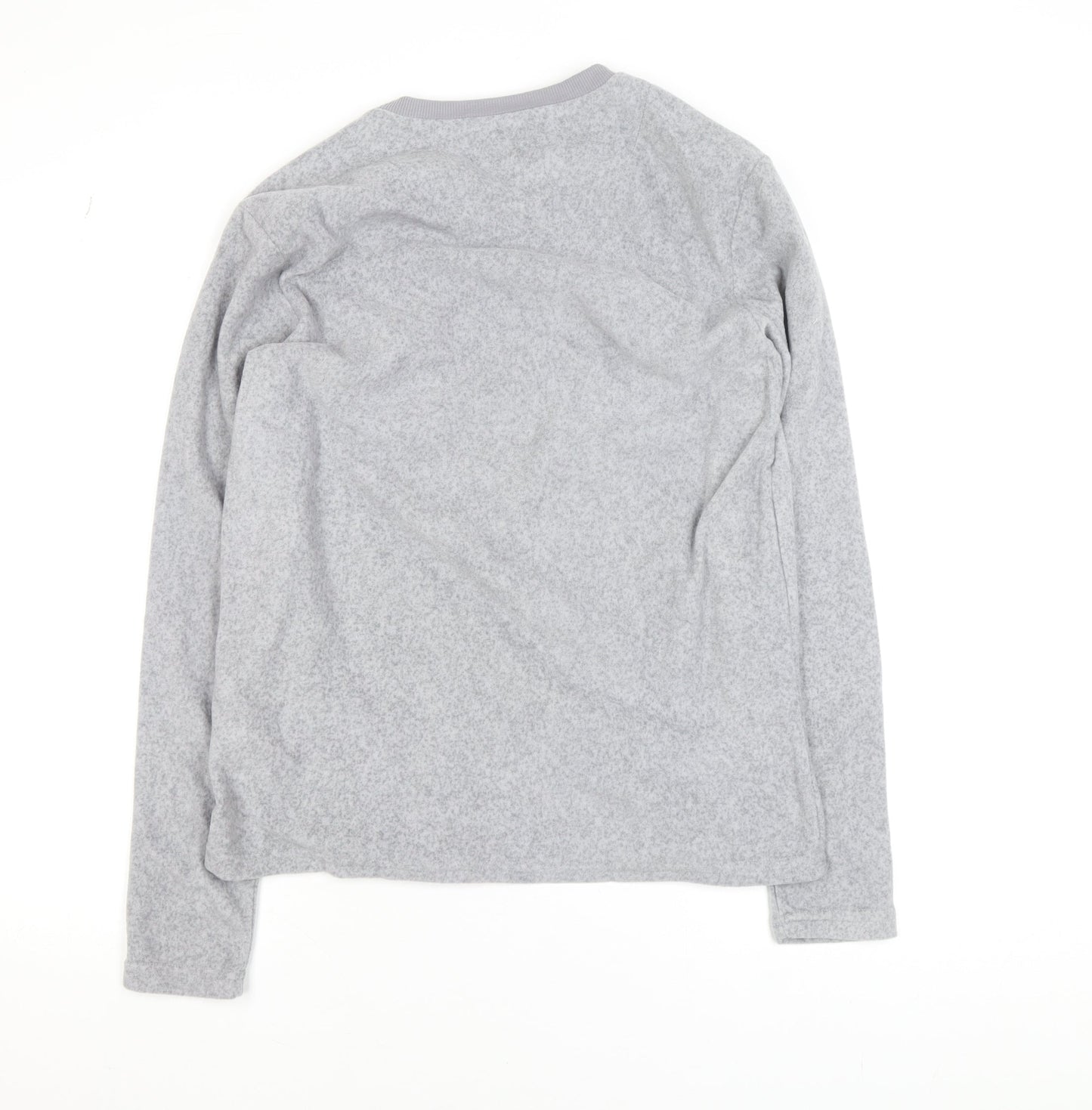 Primark Womens Grey Fleece Pullover Jumper Size M Long Sleeve