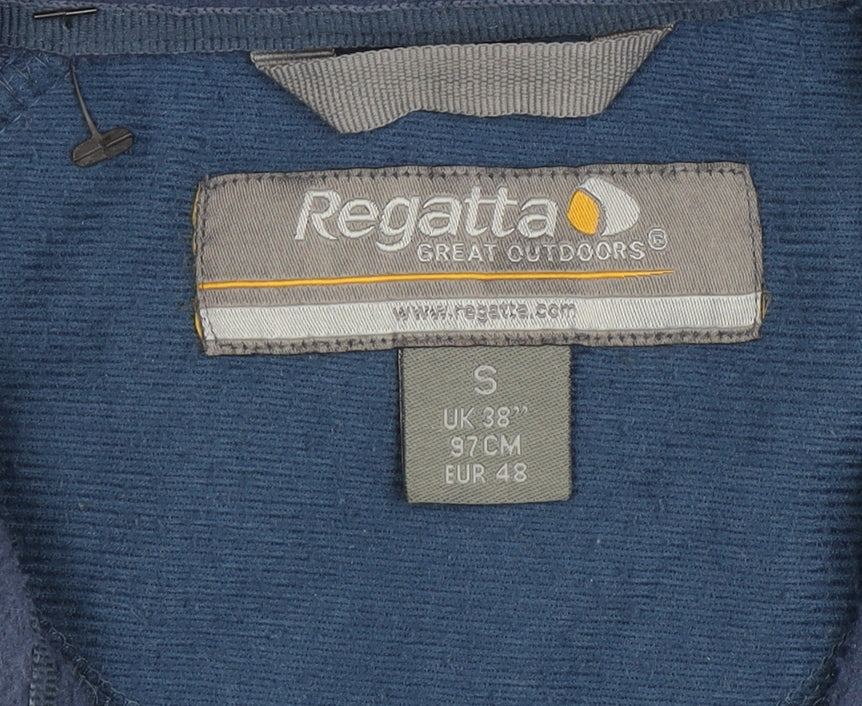 Regatta Men's Blue Full Zip Fleece Sweatshirt Size S