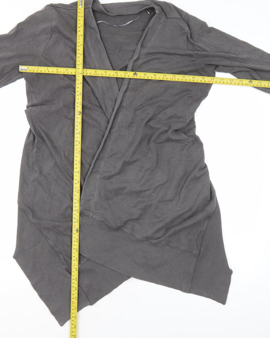 Et Vous Women’s Grey Cotton Open Cardigan Size M