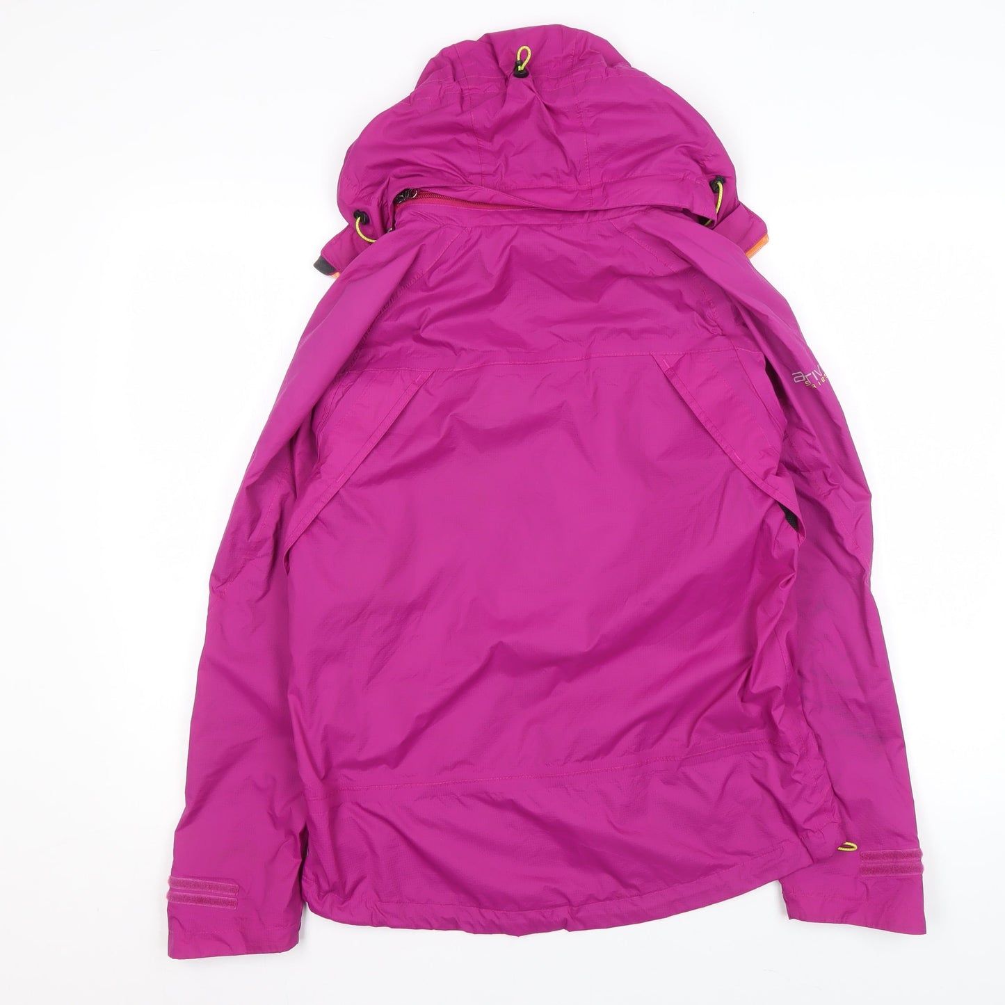 TOG24 Womens Pink Hooded Waterproof Windbreaker Jacket Size 10-12