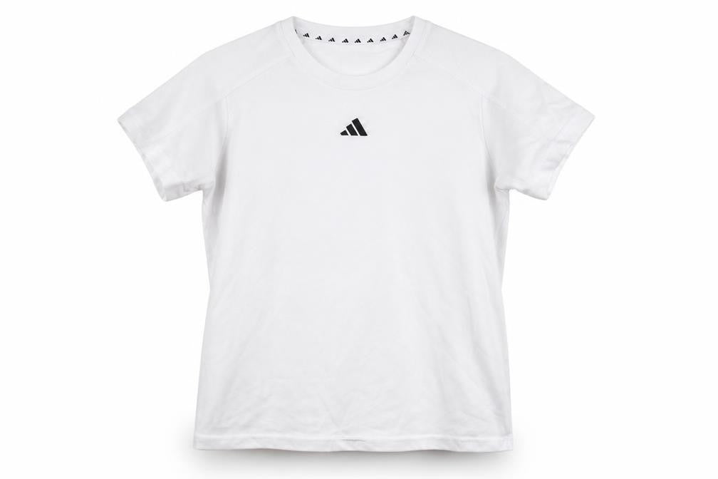 Front view of Adidas women’s white xs regular fit sports t-shirt