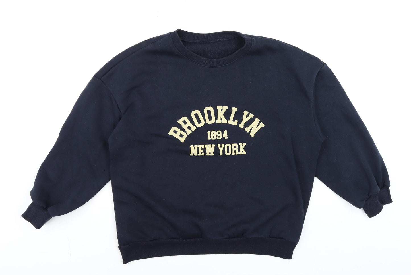 Dazy Women's Black Brooklyn New York Pullover Sweatshirt Size M