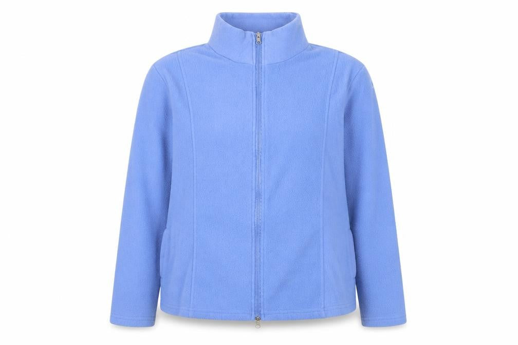 Anne de Lancay Women's Blue Fleece Full Zip Jacket Size M