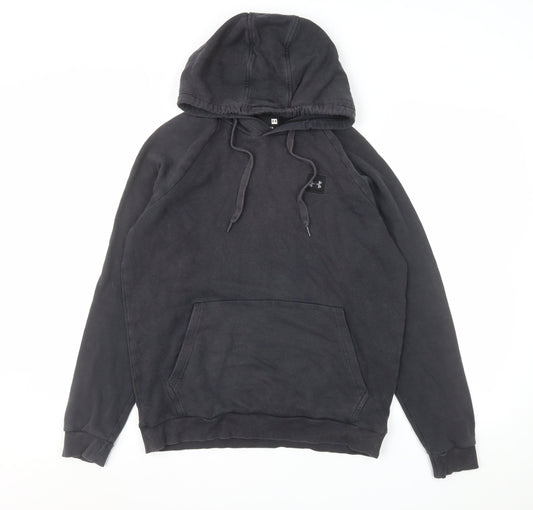 Under Armour Men’s Black Pullover Hoodie Small Regular Fit Fleece