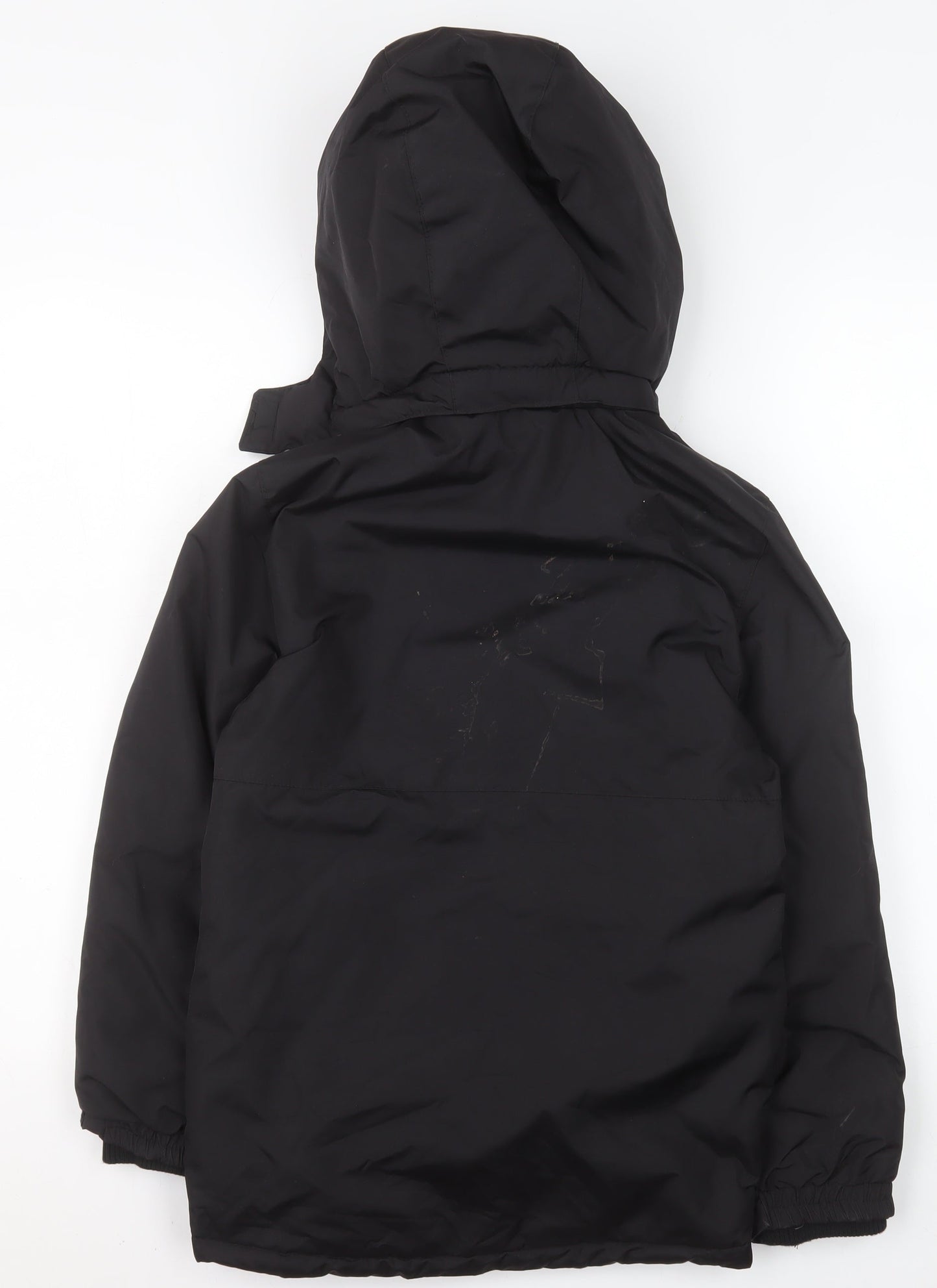 Slazenger Boys Black Waterproof Hooded Rain Coat 13 Years 158cm