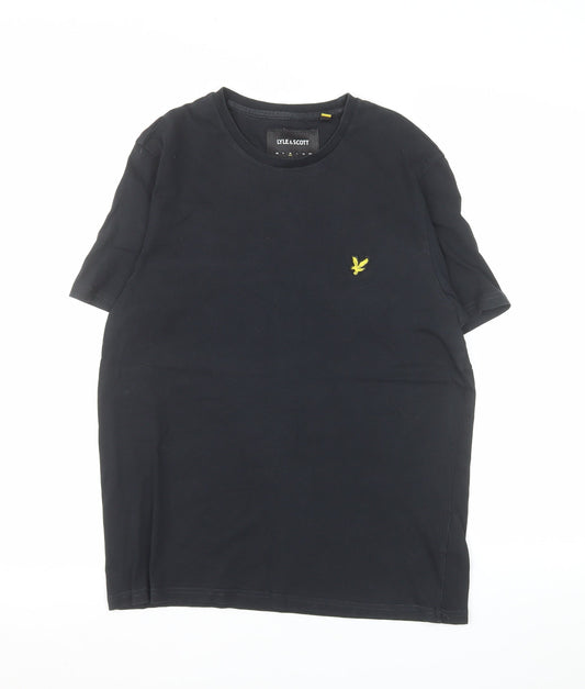 Lyle & Scott Men's Black Cotton Crew Neck T-Shirt Size M