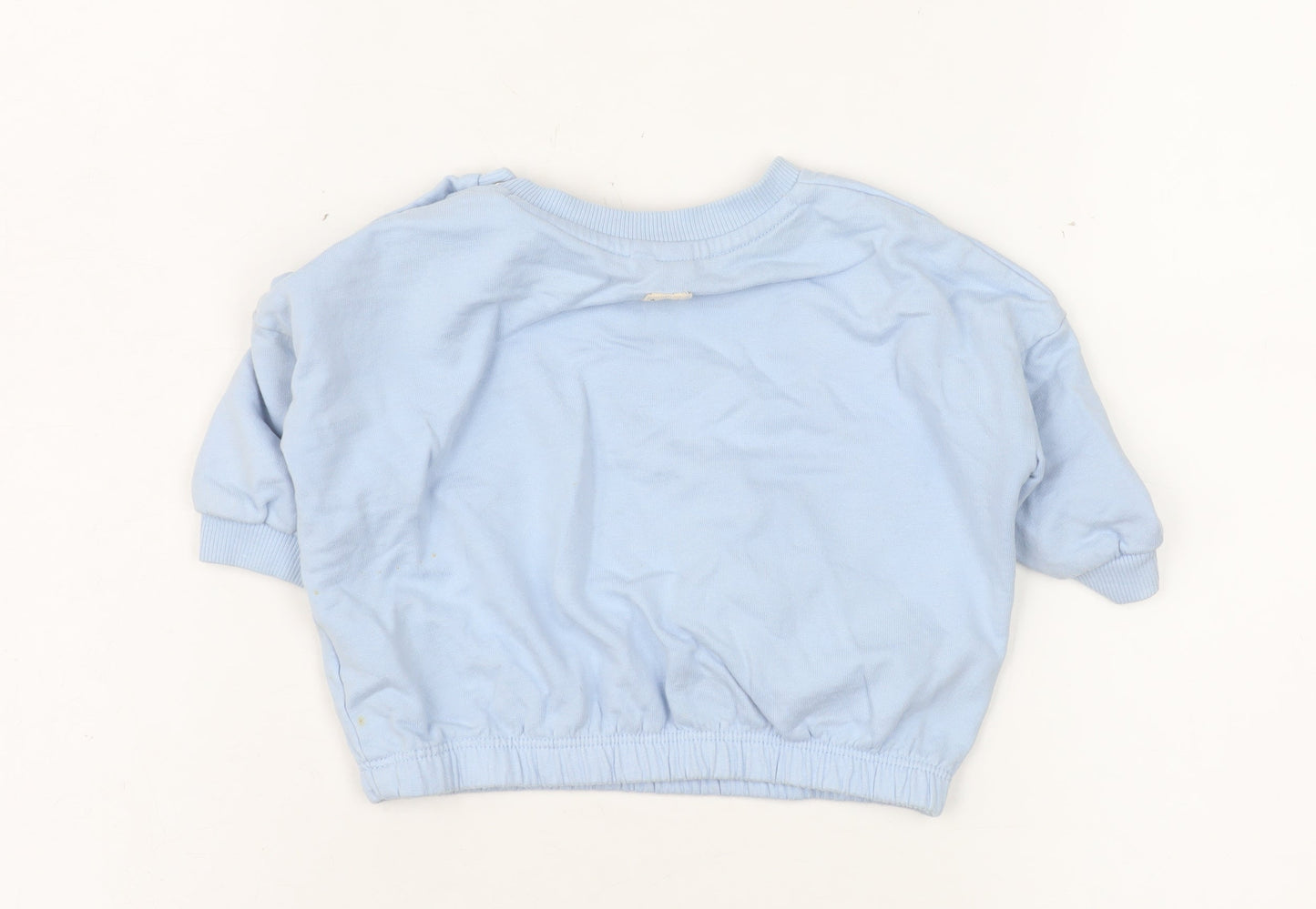 Next Baby Blue Bear Appliqué Pullover T-Shirt 3-6 Months