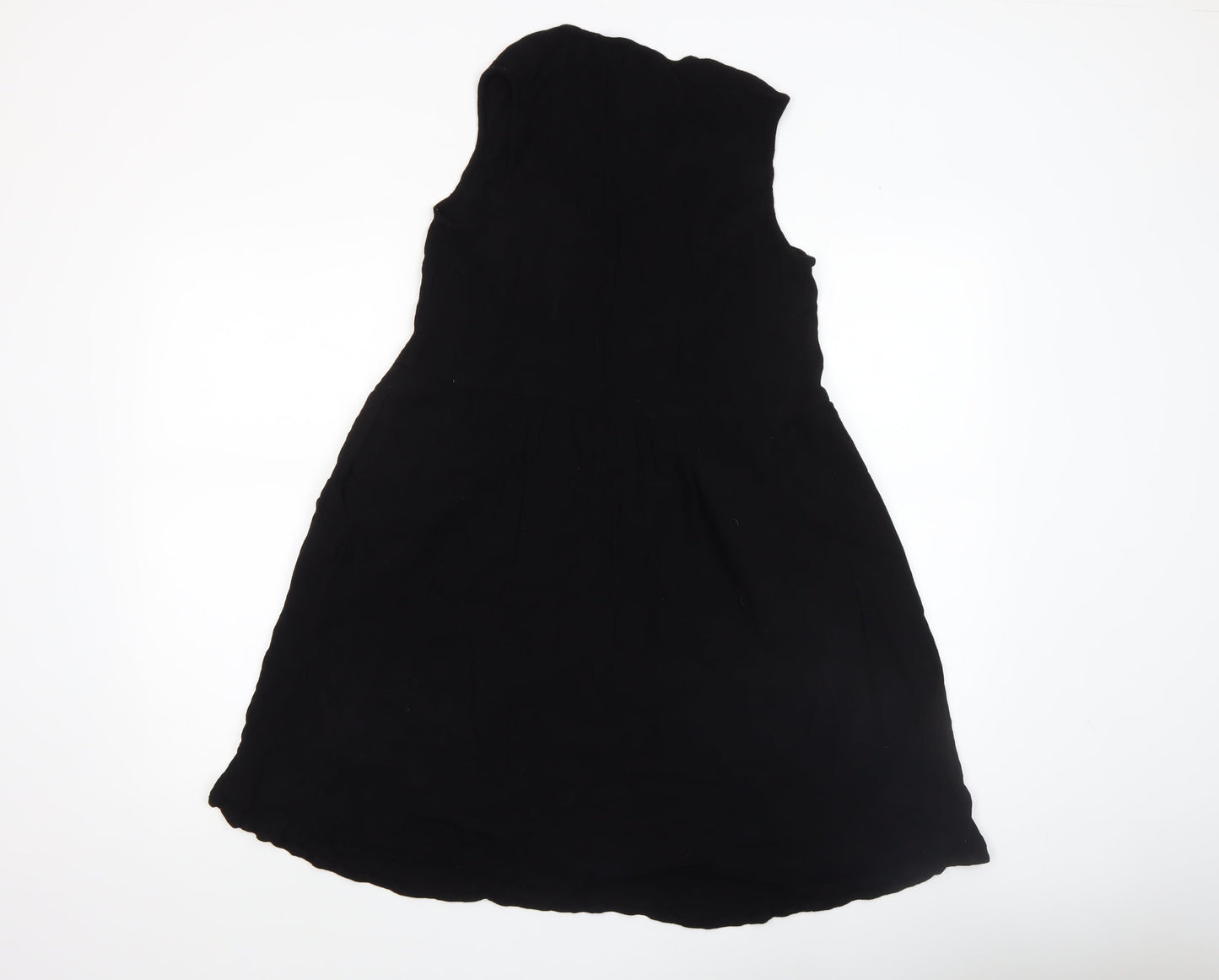 Gallery Womens Black Size 14 Sleeveless Fit & Flare Dress