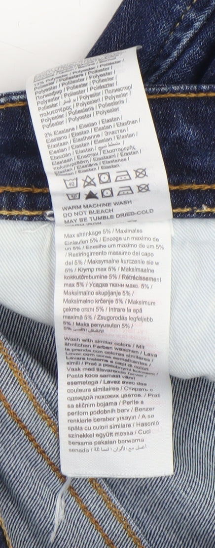 Jack & Jones Men's Blue Skinny Jeans 30W 32L Slim Fit Denim