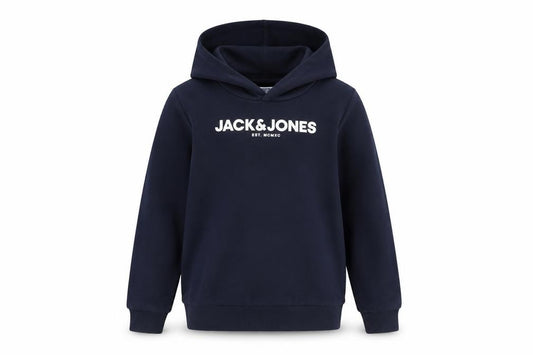 Jack & Jones Boys Navy Pullover Hoodie Size 140 Cotton Blend