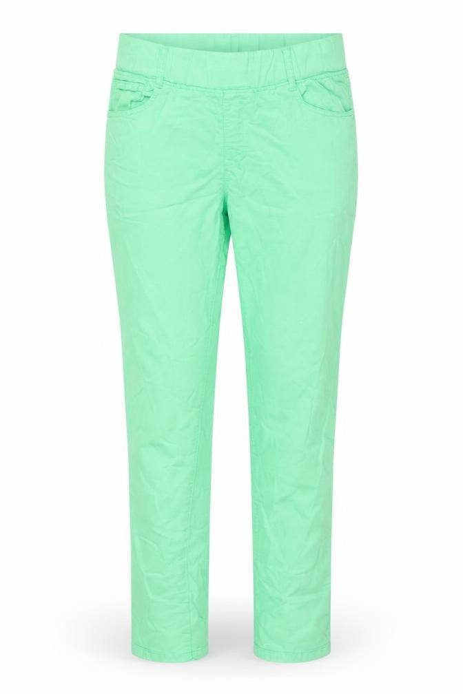 Front view of Gerard women’s green, size UK 12, chino trousers slim fit