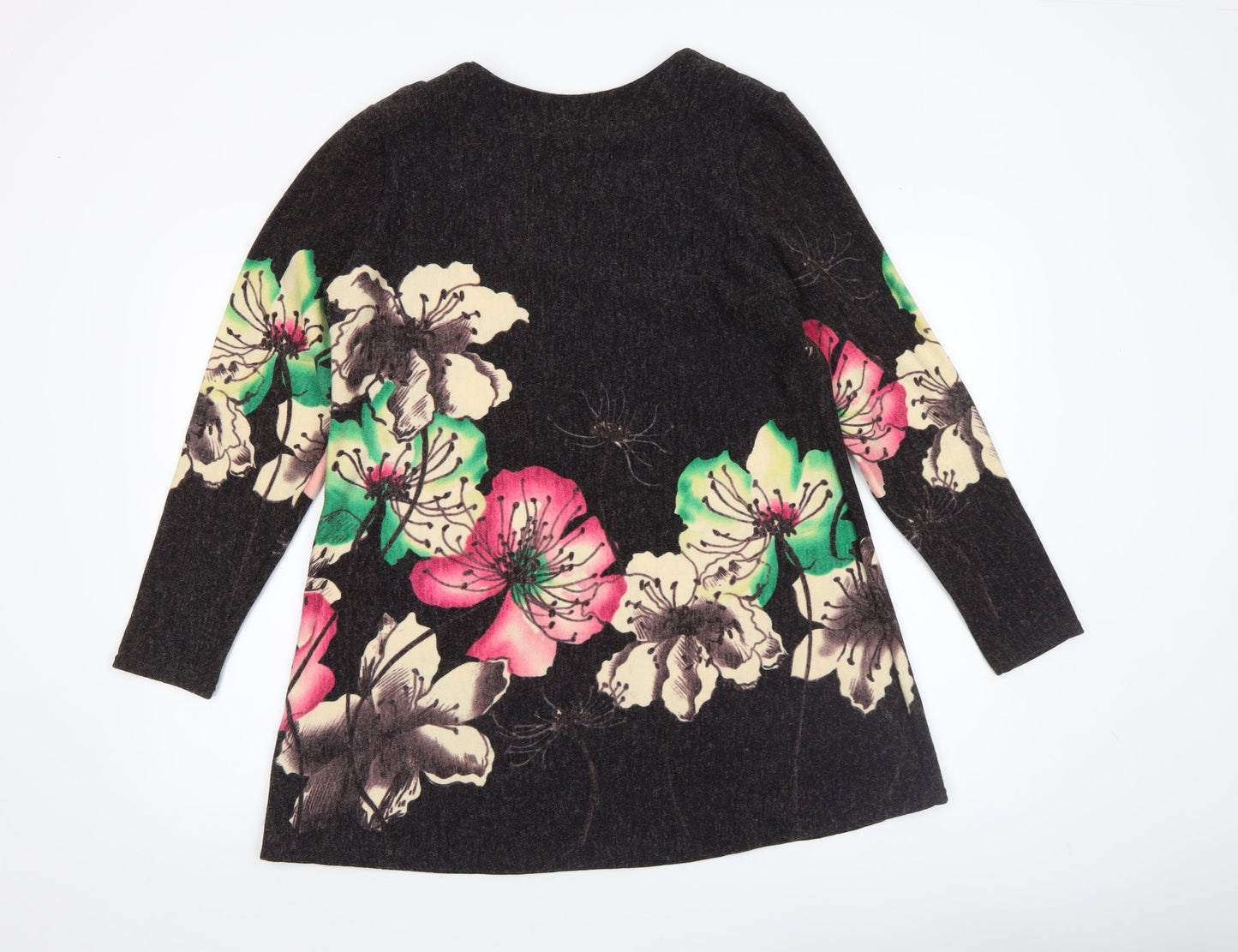 Kira Womens Multicoloured Floral Pullover Jumper Size M