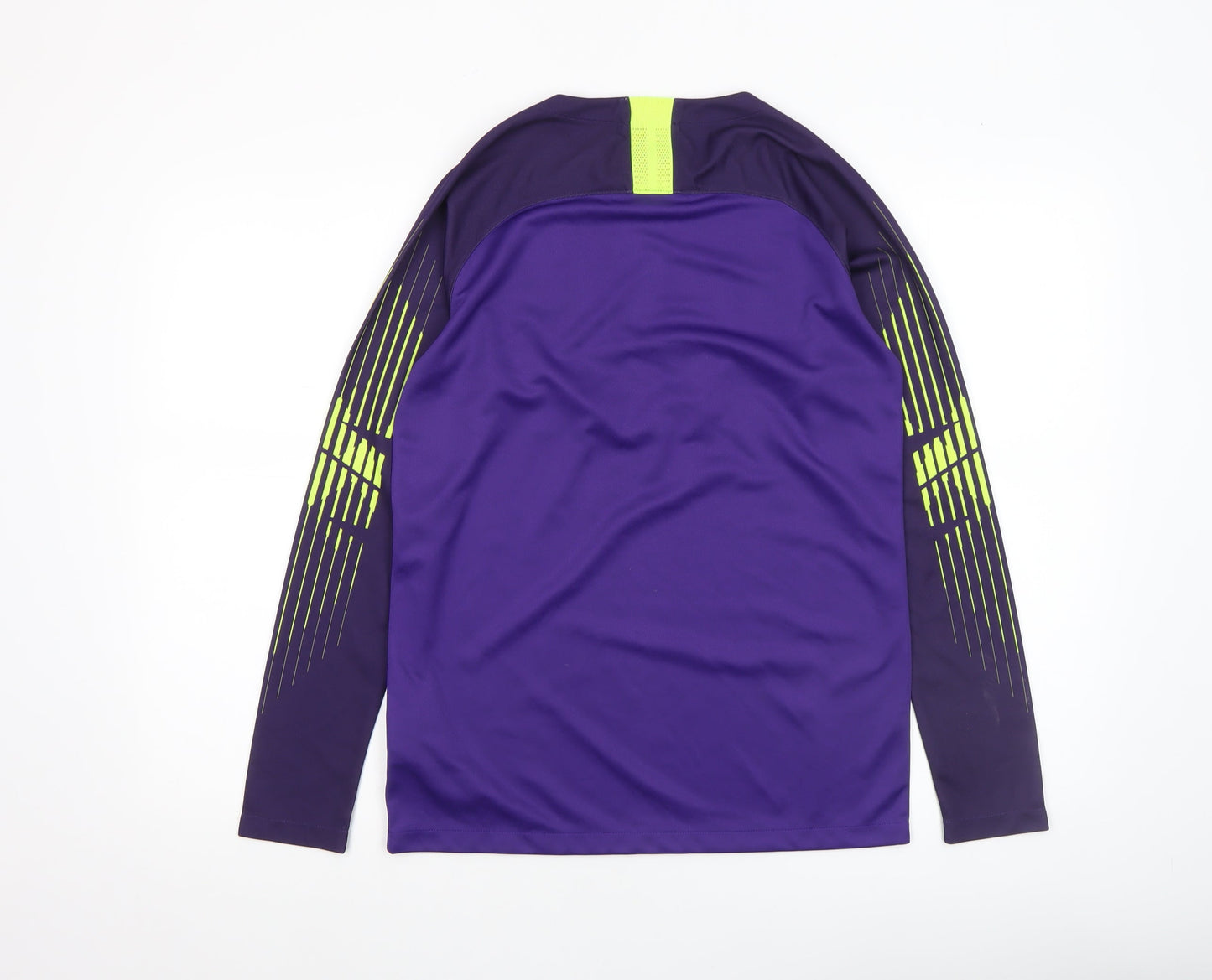 Nike Boys Purple Football Dri-Fit Long Sleeve Jersey Top 13-15 Years