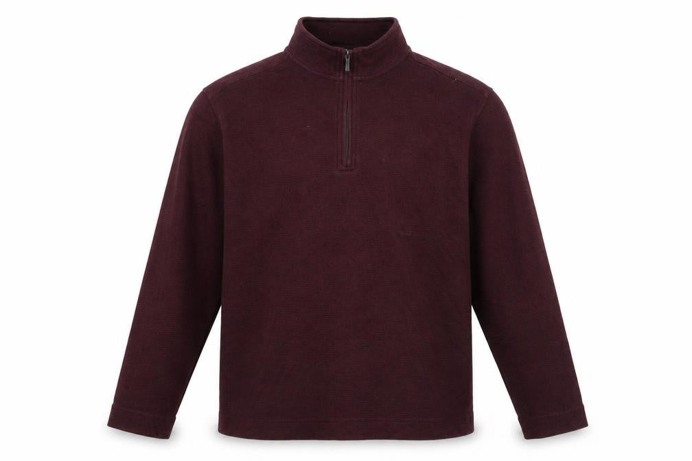 Van Heusen Men's Red XL Classic Fit 1/4 Zip Sweatshirt