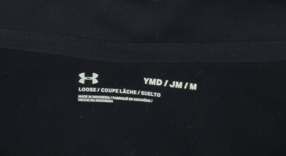 Under Armour Girls Black Track Jacket Size 10 Years Zip-Up Activewear