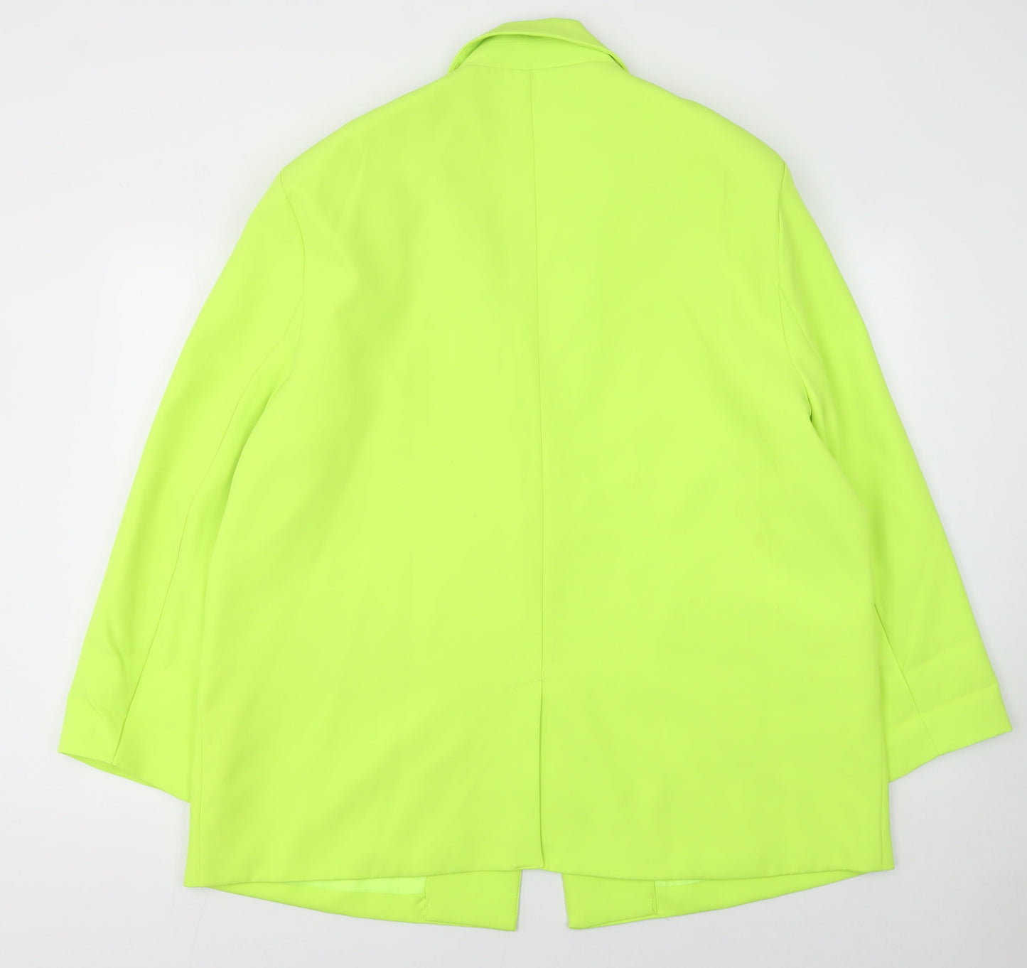 Missguided Women’s Yellow Blazer UK 18 Regular Fit One-Button Jacket