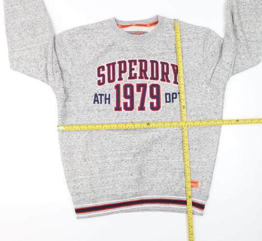 Superdry Men's Grey M 1979 Crew Neck Pullover Sweatshirt