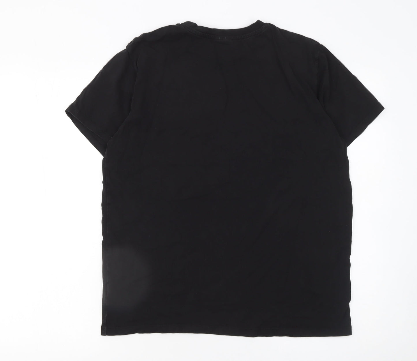 Marvel Iron Man Black Cotton Graphic Men's T-Shirt Medium