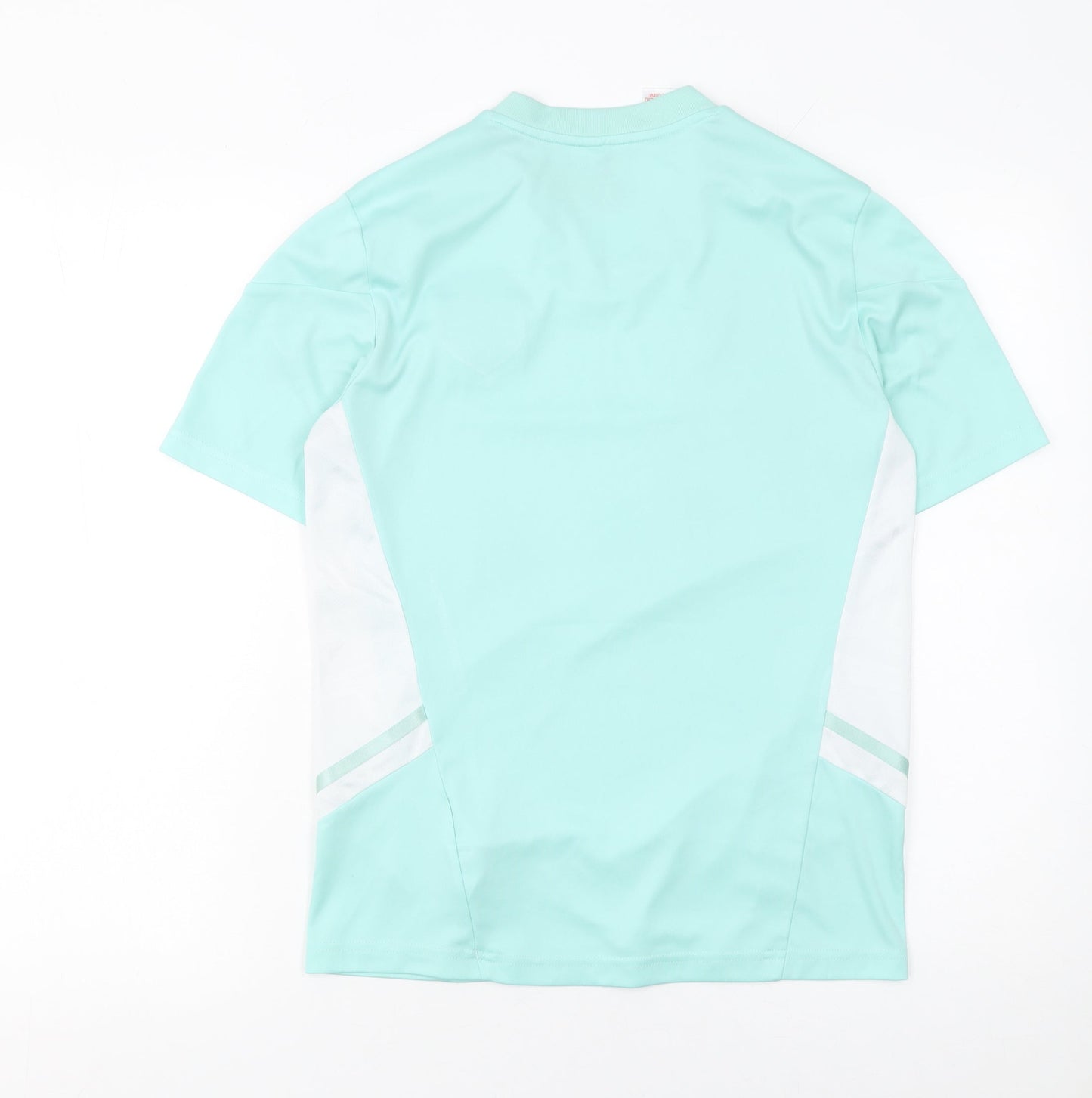 Adidas Boys Green Football Jersey T-Shirt 13-14 Years Short Sleeve