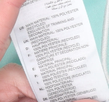 Adidas Boys Green Football Jersey T-Shirt 13-14 Years Short Sleeve