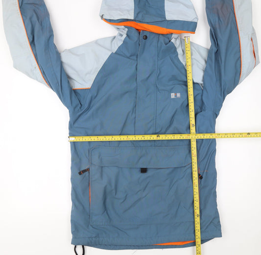 Dare 2b Boys Blue Waterproof Anorak Jacket Size 16 Years Hooded Winter Coat