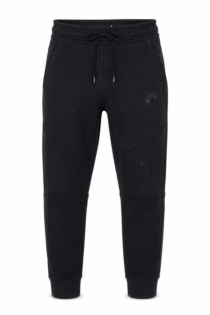 Nike Boys Black Fleece Jogger Trousers L 147-158cm Elastic Waist Pockets