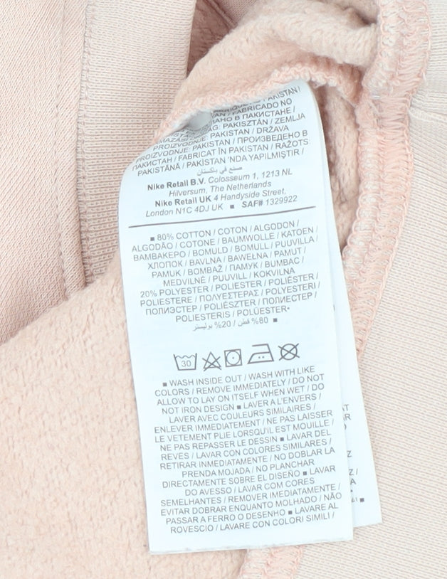 Nike Women’s Beige Oversized Crew Neck Pullover Sweatshirt M