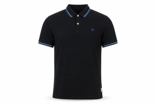 Ben Sherman Men's Black Cotton Polo Shirt Size S Short Sleeve