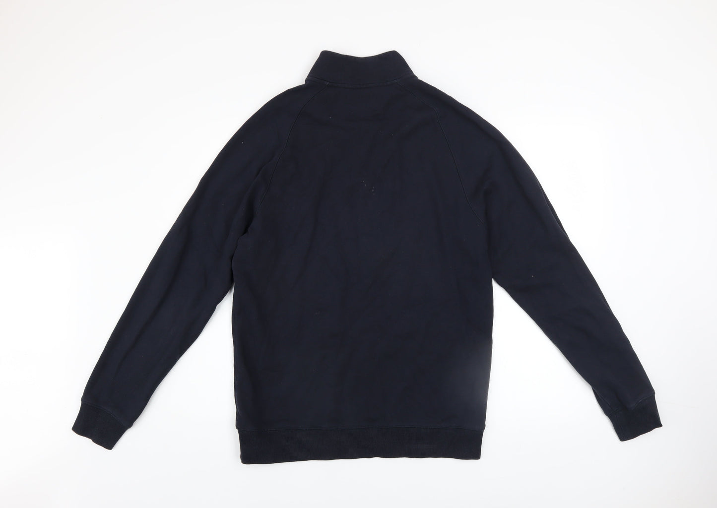 Farah Men’s Blue 1/4 Zip Cotton Sweatshirt Size L