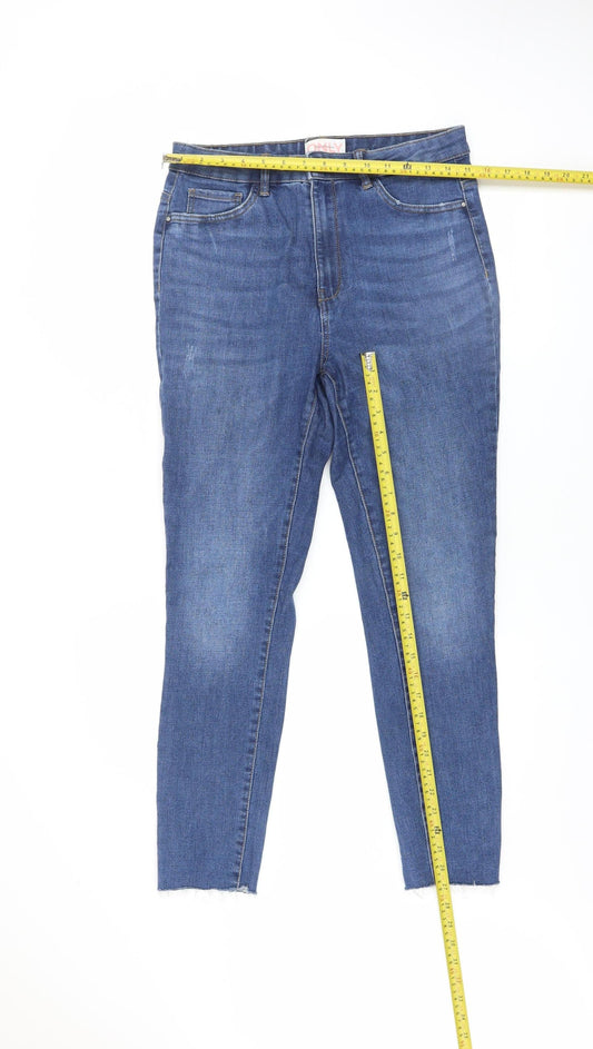 ONLY Women Blue Skinny Denim Jeans L 30 Stretch Slim Fit
