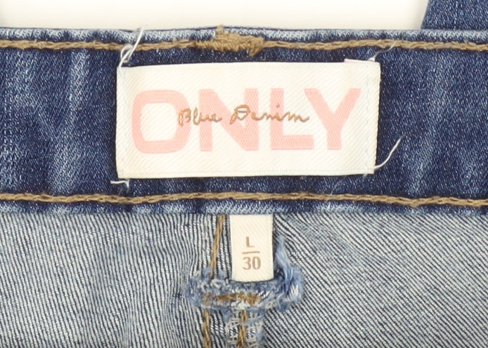 ONLY Women Blue Skinny Denim Jeans L 30 Stretch Slim Fit