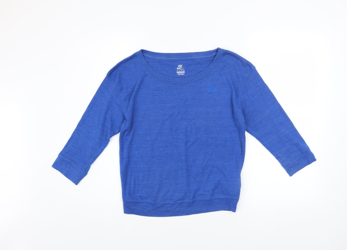 Nike Womens Blue XS Pullover Sweatshirt Crew Neck Lightweight Sportswear